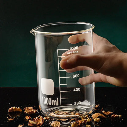 50-1000ml High Borosilicate Glass Measuring Cup Kitchen Tool Baking Measuring Cups Clear Scale Cup Laboratory Transparent Beaker