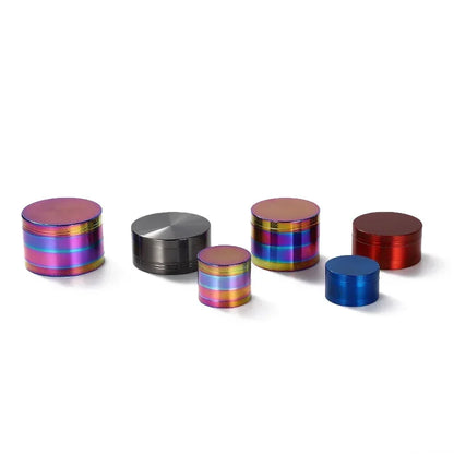 1.6in Zinc Alloy Herb Mill Grinder 4-Layer Manual Tobacco Spice Mortar Cigarette Herbal Grinder Smoking Accessories Kitchen Tool
