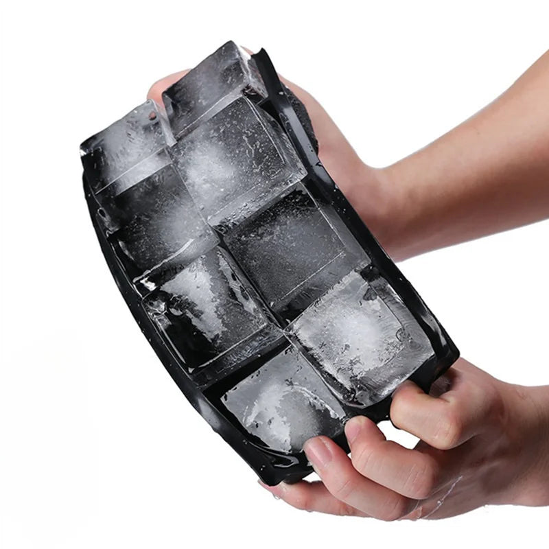 4/6/8/15 Grid Ice Cube Maker Household Large Ice Mold Bar Ice Making Mold Ice Ball Mold Ice Cube Mold Ice Tray Silicone with Lid