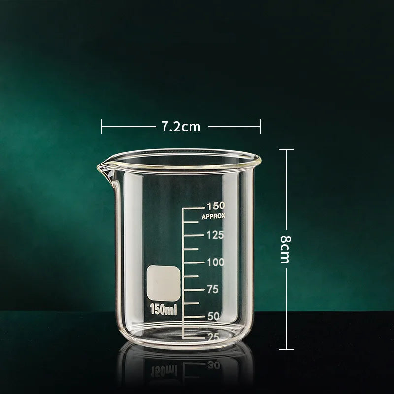 50-1000ml High Borosilicate Glass Measuring Cup Kitchen Tool Baking Measuring Cups Clear Scale Cup Laboratory Transparent Beaker